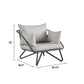 Novogratz Poolside Gossip Collection, Teddi Outdoor Lounge Chairs, 2-piece, Charcoal - Charcoal