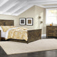 Farmington 6 Drawer Rustic Farmhouse Dresser with Linen Interiors - Rustic