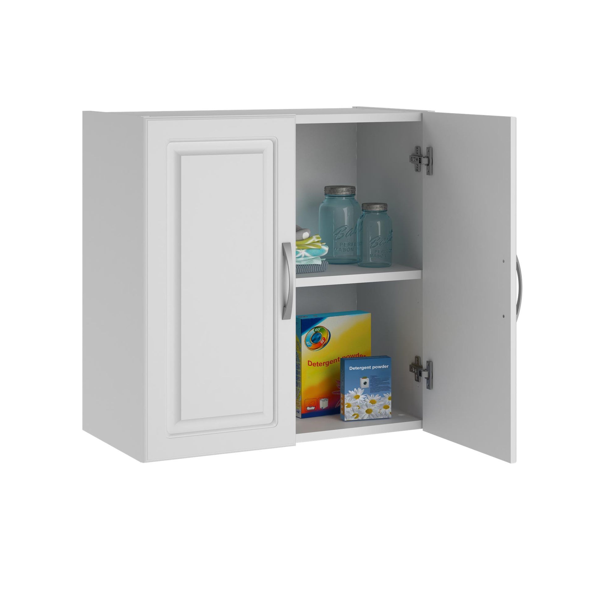 Kendall 24 Inch Multipurpose 2 Door Wall Cabinet - White