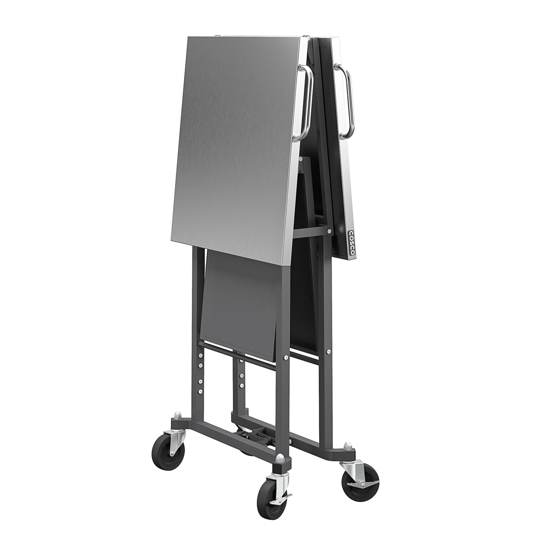 SmartFold Stainless Steel Folding Workbench on Wheels - Dark Gray - 1-Pack