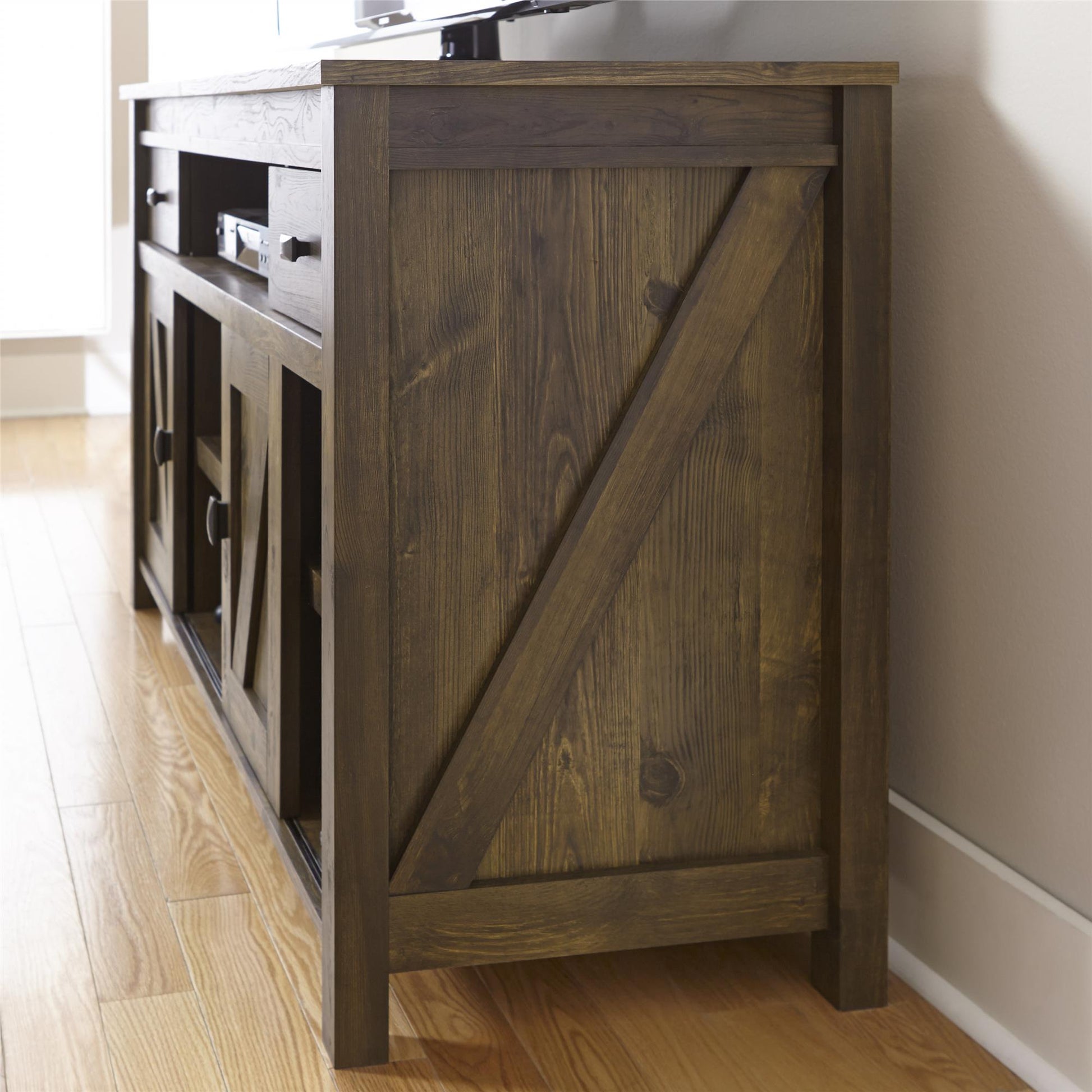 Farmington Rustic Farmhouse TV Stand for TVs up to 60 Inch - Rustic