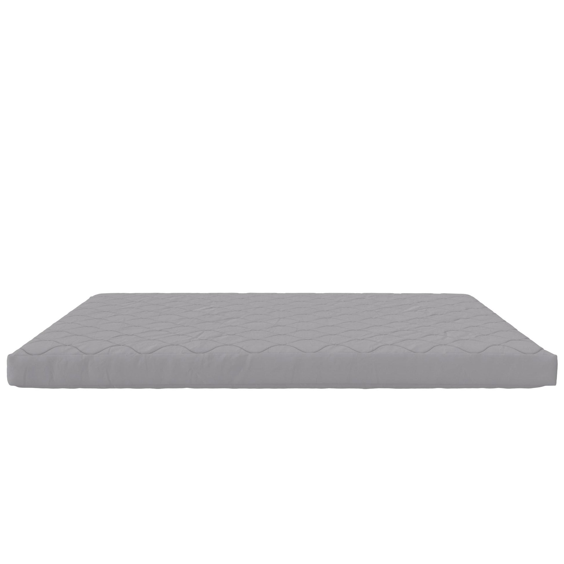 Dana 6 Inch Quilted Mattress with Removable Cover and Thermobonded Polyester Fill - Gray - Twin