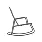 Novogratz Poolside Gossip Collection, Roberta Outdoor/Indoor Rocking Chair, Charcoal - Charcoal