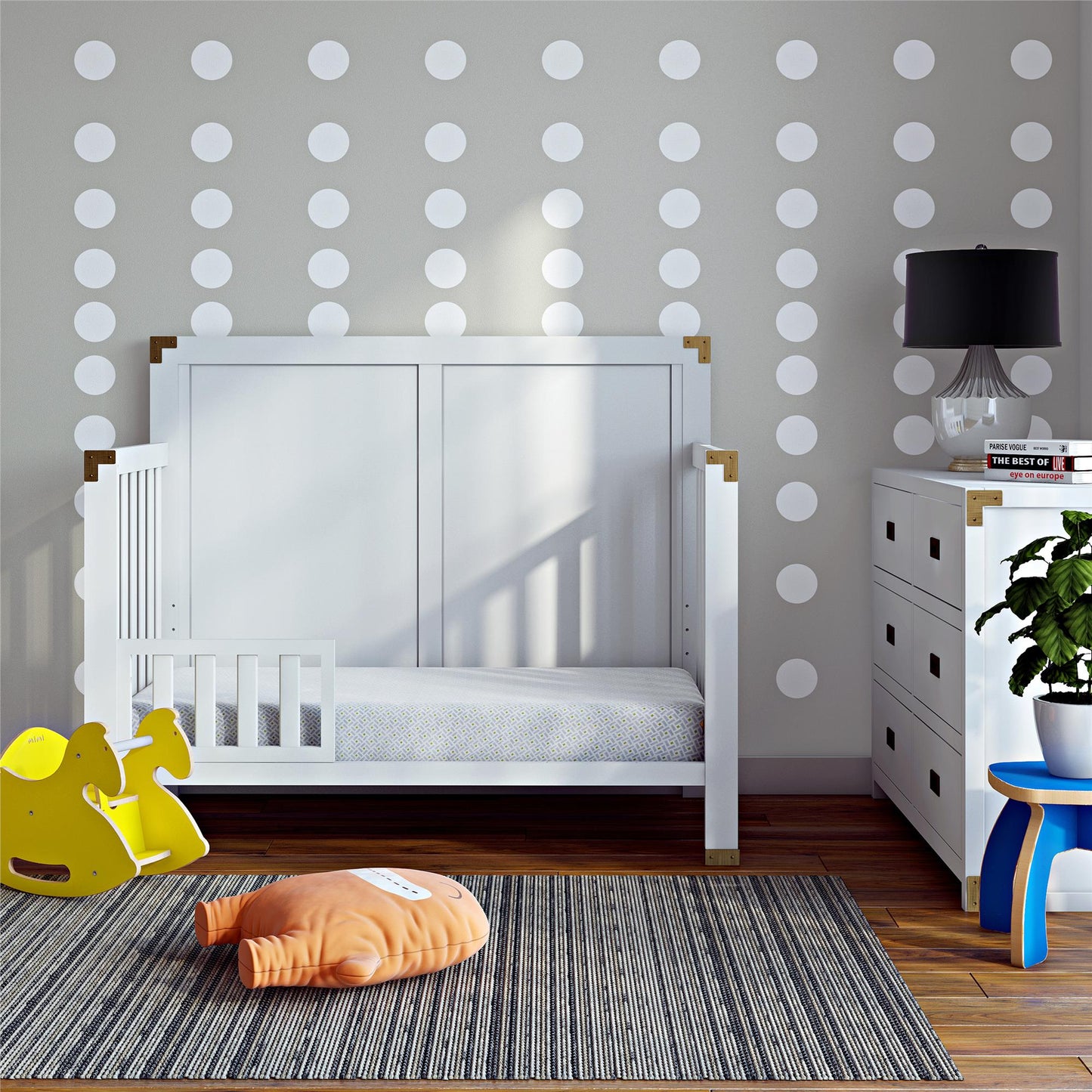 Miles Toddler Guardrail to Convert Crib into a Toddler Bed - White