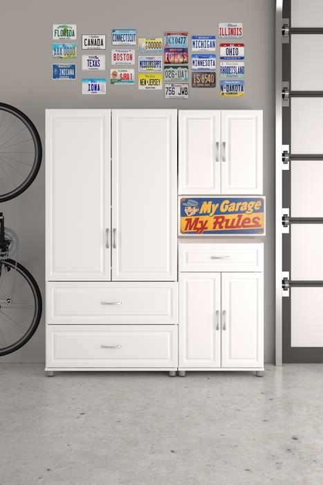 Kendall 24 Inch Multipurpose 2 Door Wall Cabinet - White