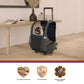 Kaya Pet Carrier Trolley with Pull Up Handle - Blue Cheetah