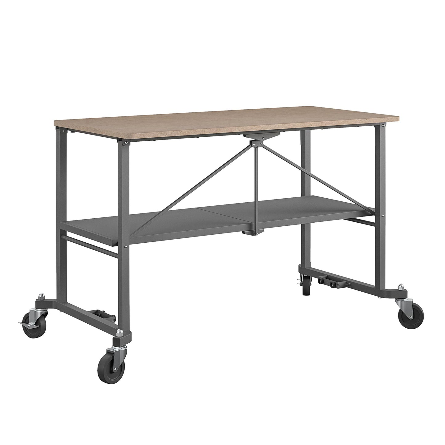 SmartFold Portable Workbench Folding Utility Table - Dark Gray