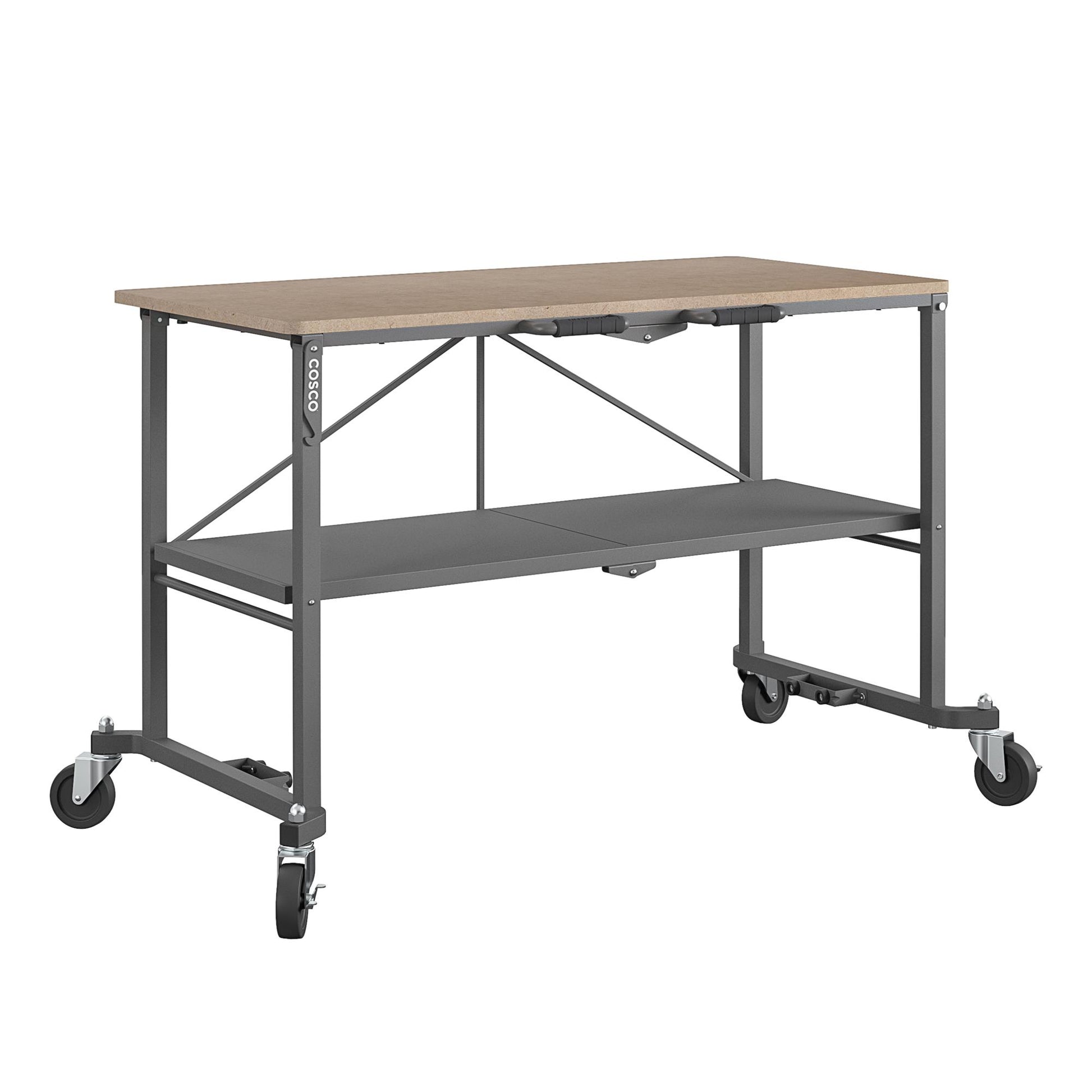 SmartFold Portable Workbench Folding Utility Table - Dark Gray