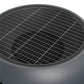 Asher 27" Wood Burning Fire Pit with Grilling Surface - Dark Gray