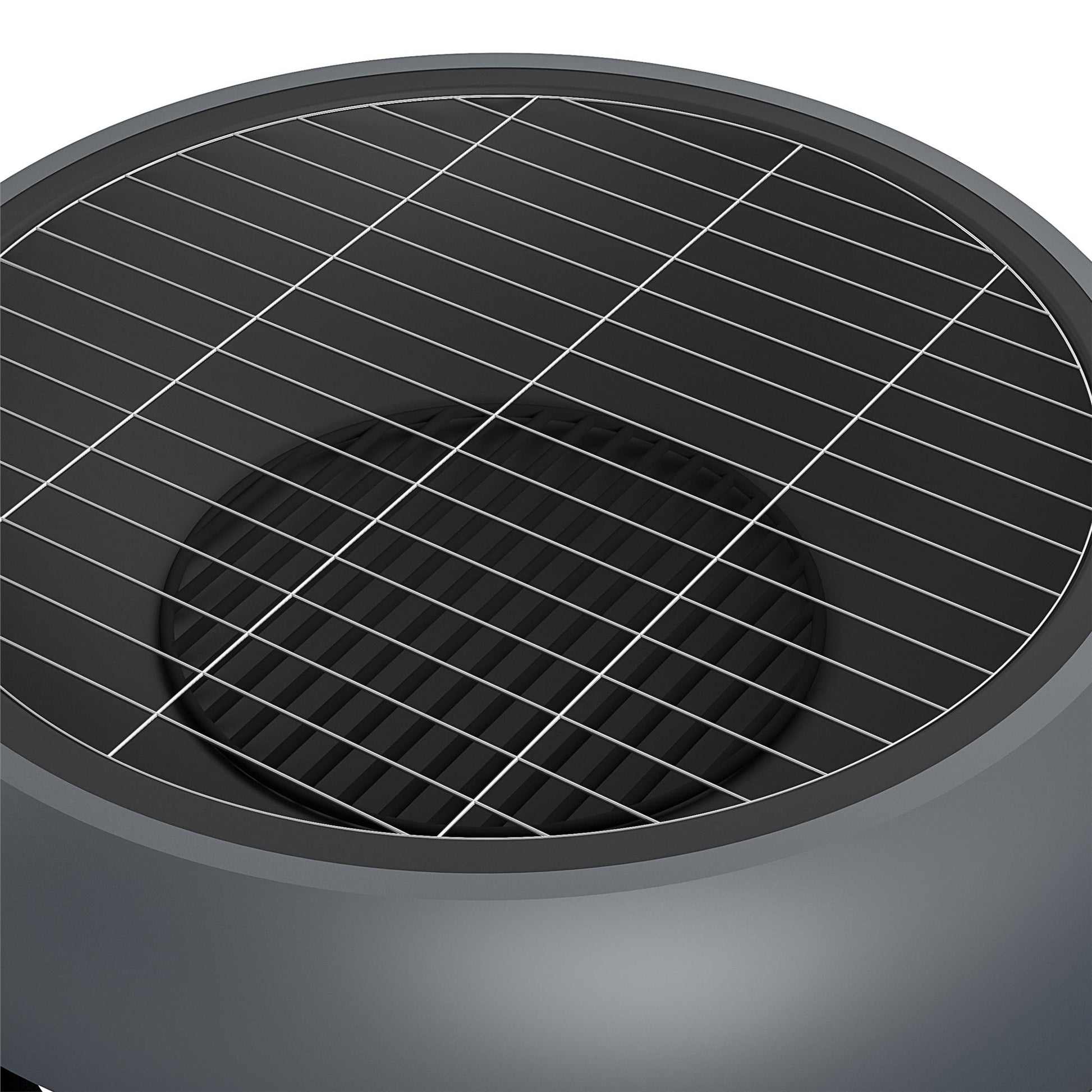 Asher 27" Wood Burning Fire Pit with Grilling Surface - Dark Gray