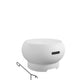 Novogratz Poolside Collection, Asher 27" Wood Burning Fire Pit with Grilling Surface, Bright White - White