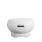 Novogratz Poolside Collection, Asher 27" Wood Burning Fire Pit with Grilling Surface, Bright White - White