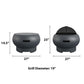 Asher 27" Wood Burning Fire Pit with Grilling Surface - Dark Gray