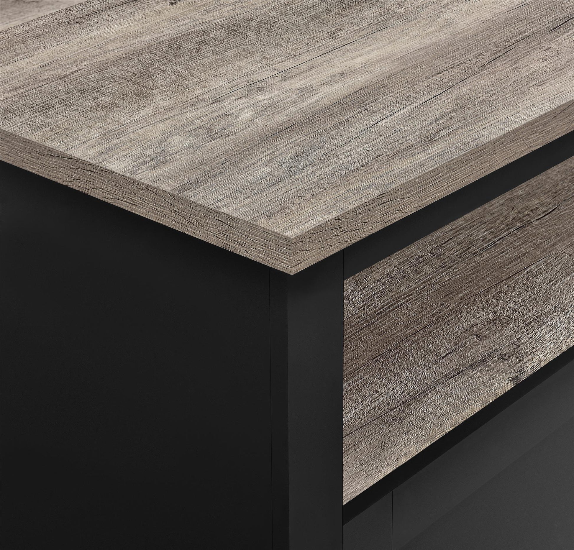 Carver Bar Cabinet with 2 Drawers and 18 Compartments - Black