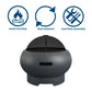 Asher 27" Wood Burning Fire Pit with Grilling Surface - Dark Gray