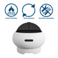 Novogratz Poolside Collection, Asher 27" Wood Burning Fire Pit with Grilling Surface, Bright White - White