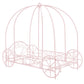 Metal Twin Carriage Bed Whimsical and Scrolled Design - Pink - Twin