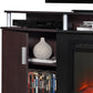 Carson Electric Fireplace TV Console for TVs up to 70 Inch - Cherry