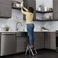 1 Step Steel Step Stool with 200 lb Weight Capacity - Platinum/Black - 1 Step 