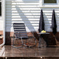 Novogratz Poolside Gossip Collection, Roberta Outdoor/Indoor Rocking Chair, Charcoal - Charcoal