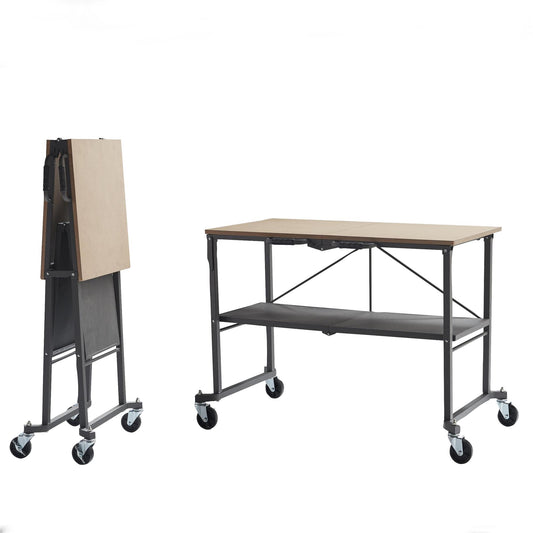 SmartFold Portable Workbench Folding Utility Table - Dark Gray