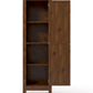 Milford 60 Inch Single Door Storage Pantry Cabinet with 4 Shelves - Old Fashion Pine