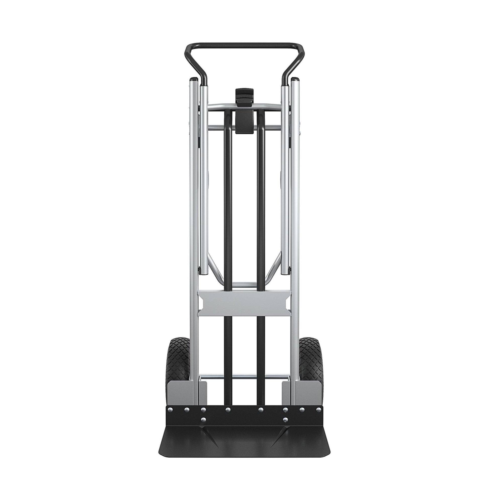 2 in 1 Commercial Use Hybrid Handtruck, 1000 lb/800 lb Weight Capacity - Silver