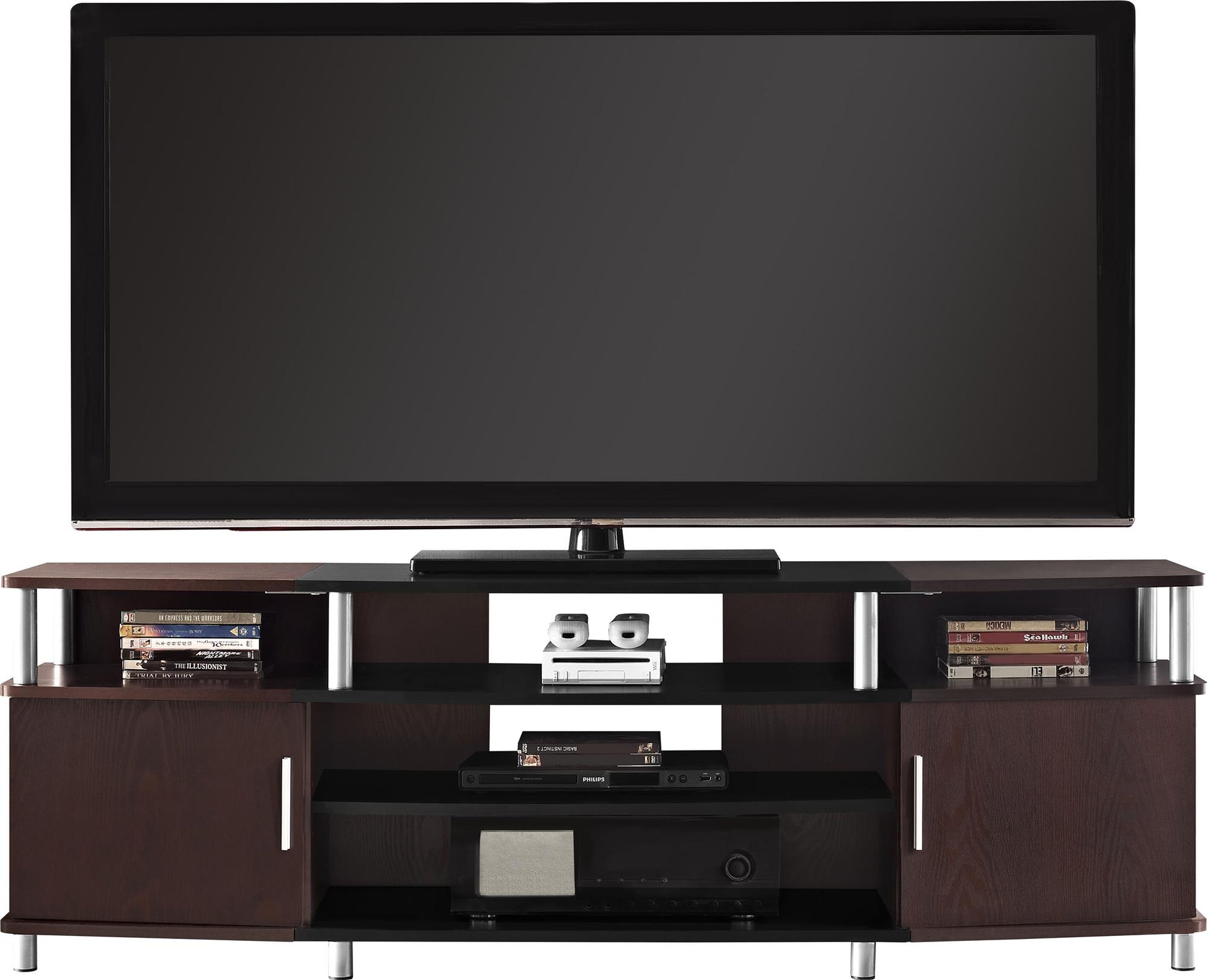 Carson Contemporary TV Stand for TVs up to 70 Inch  - Cherry