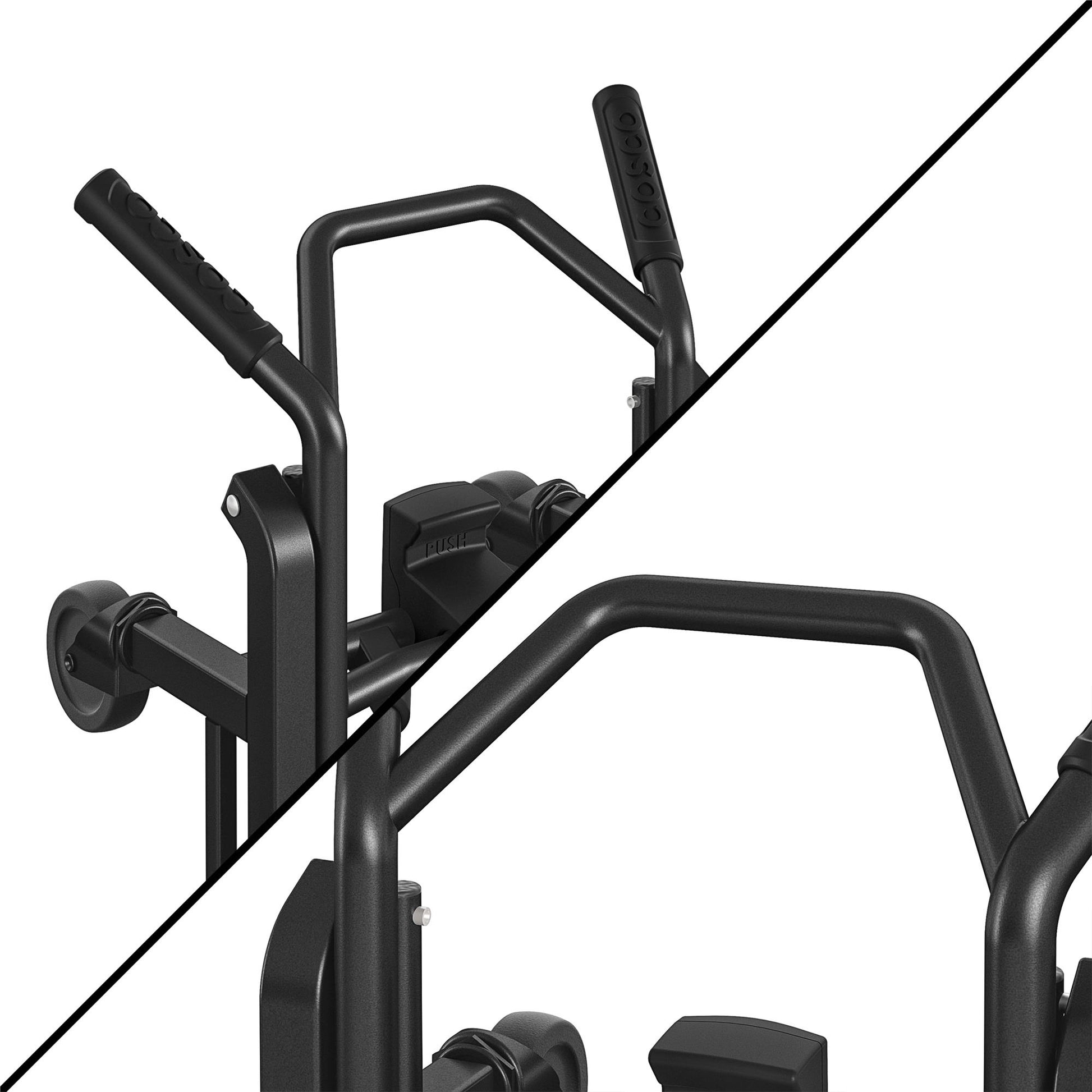 Steel 2 in 1 Hand Truck with 800 lb Weight Capacity - Black / blue