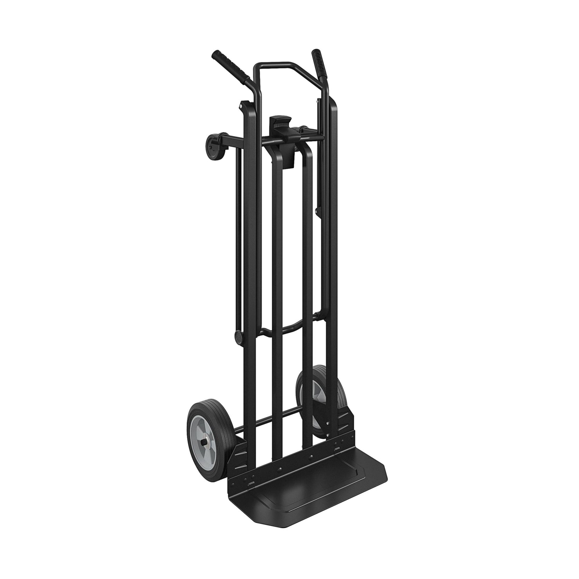 Steel 2 in 1 Hand Truck with 800 lb Weight Capacity - Black / blue