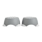 Kids One-Step Step Stool, Set of 2 Lightweight and Non-Slip - Gray - 2-Pack