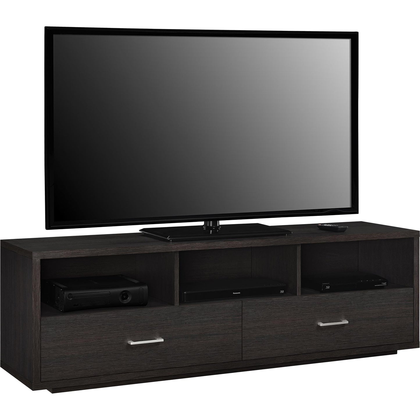 Clark TV Stand for TVs up to 70 Inch with Pull Out Storage Drawers - Espresso