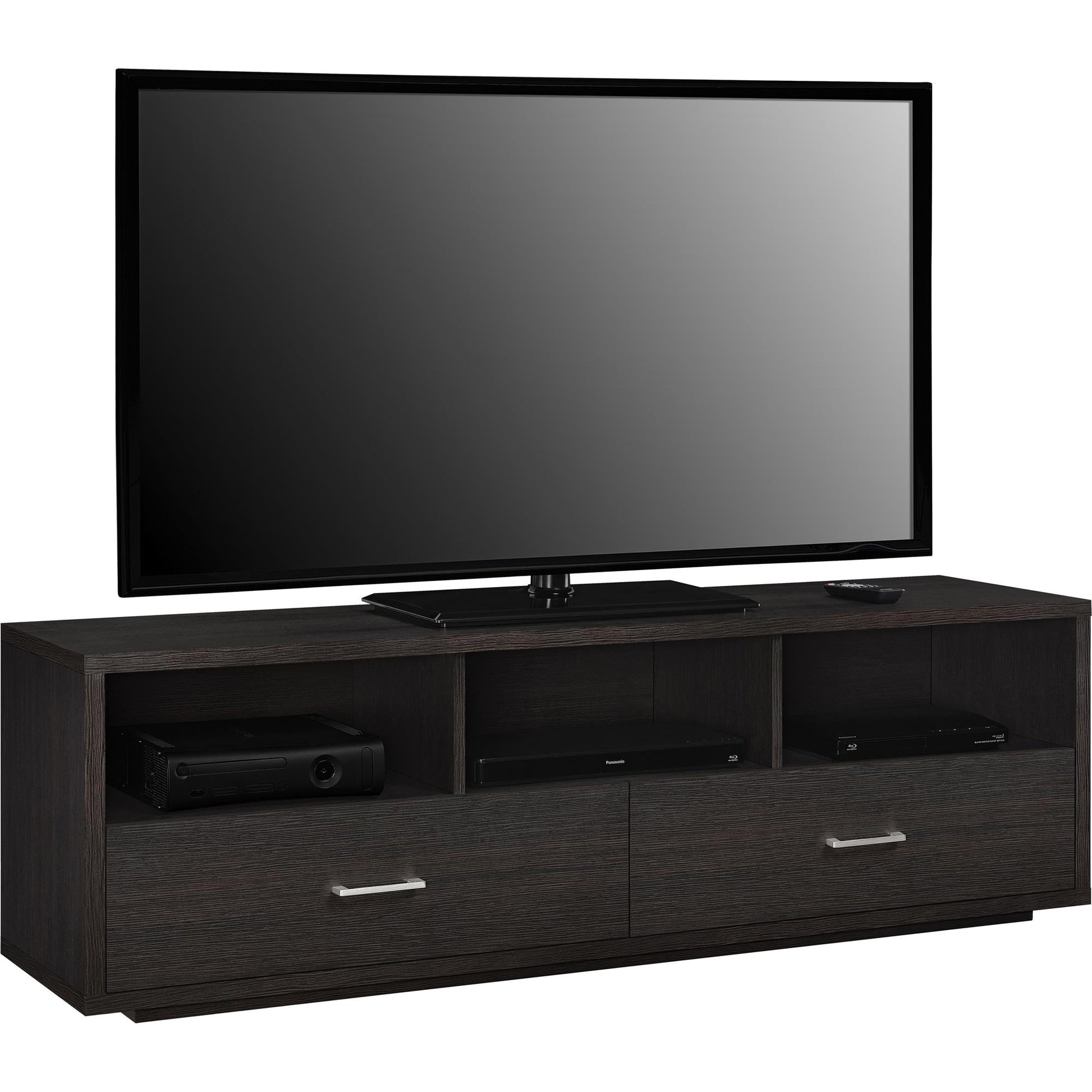 Clark TV Stand for TVs up to 70 Inch with Pull Out Storage Drawers - Espresso