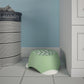 Kids One-Step Step Stool, Set of 2 Lightweight and Non-Slip - Green - 2-Pack