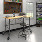 Smartfold Portable Folding Workbench with Hardwood Top and 400 lb Weight Capacity - Heath Pine
