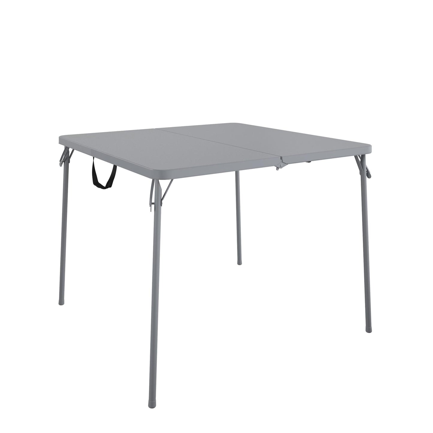 38.5 Inch Indoor and Outdoor Fold-in-Half Card Table with Handle - Gray - 1-Pack