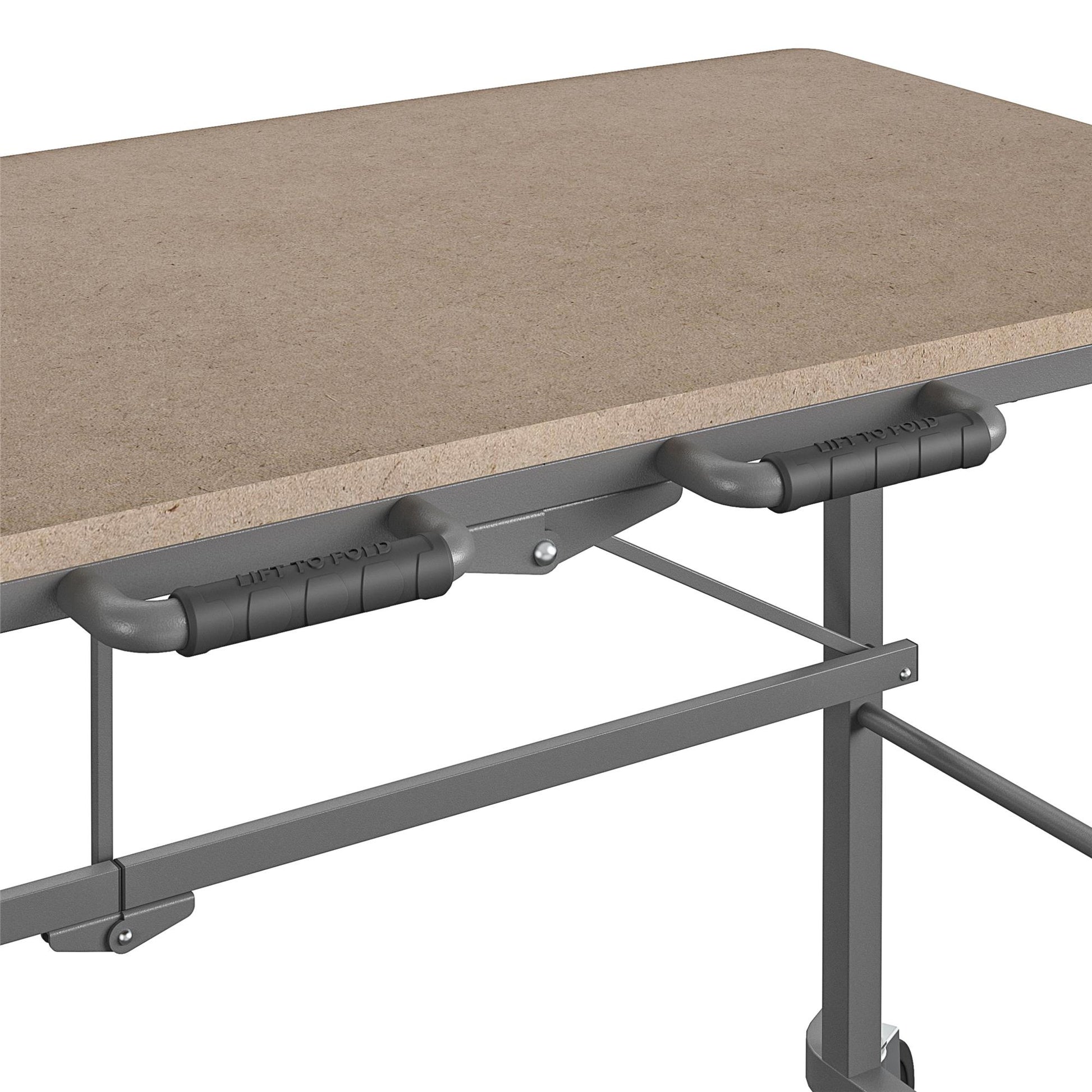 Smartfold Portable Folding Work Desk with 350 lb Weight Capacity - Tan