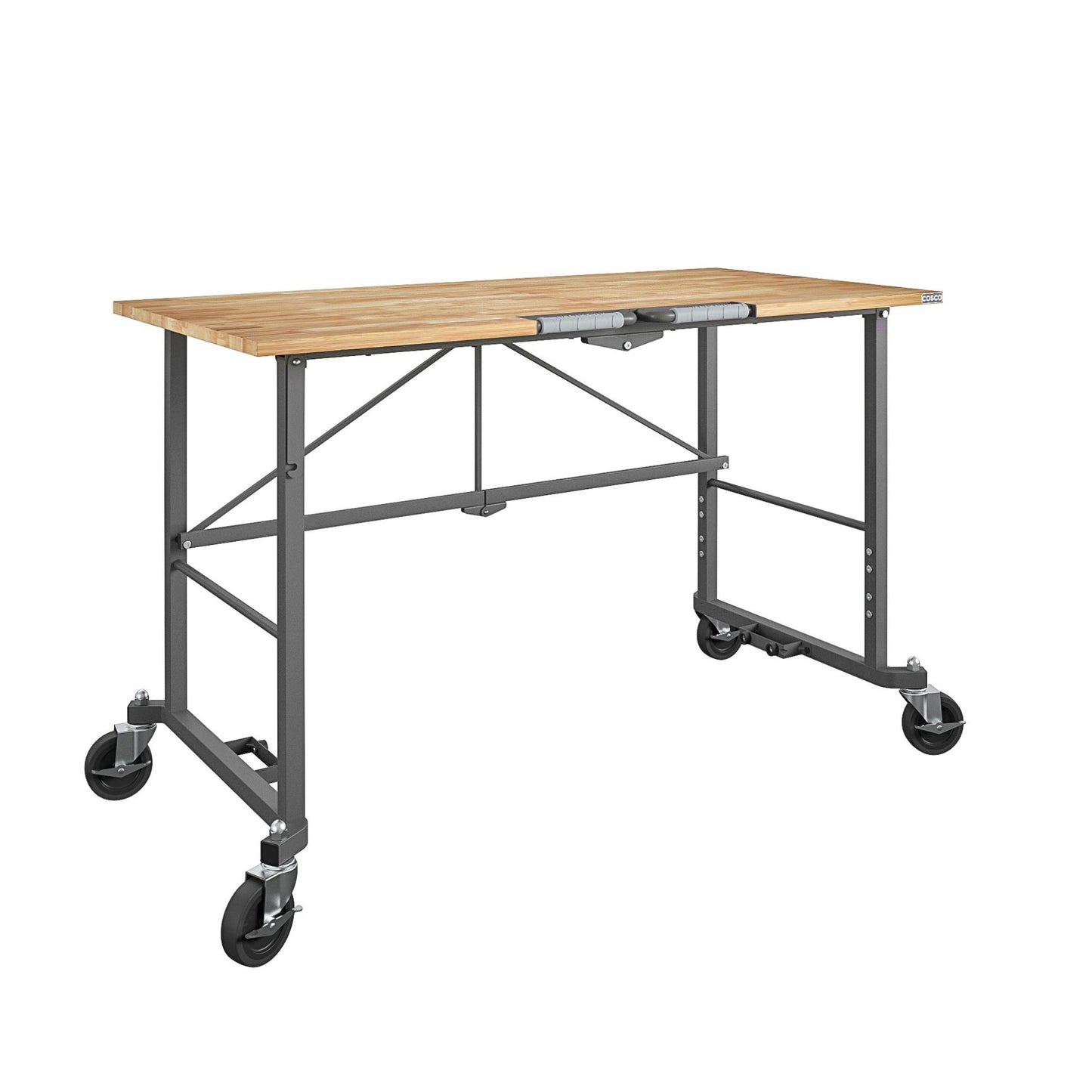 Smartfold Portable Folding Workbench with Hardwood Top and 400 lb Weight Capacity - Heath Pine