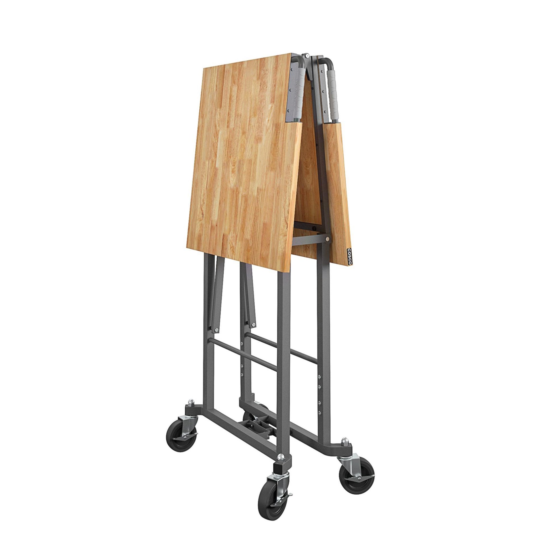 Smartfold Portable Folding Workbench with Hardwood Top and 400 lb Weight Capacity - Heath Pine
