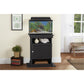 10/20 Gallon Aquarium Stand with Open and Concealed Storage - Black Oak