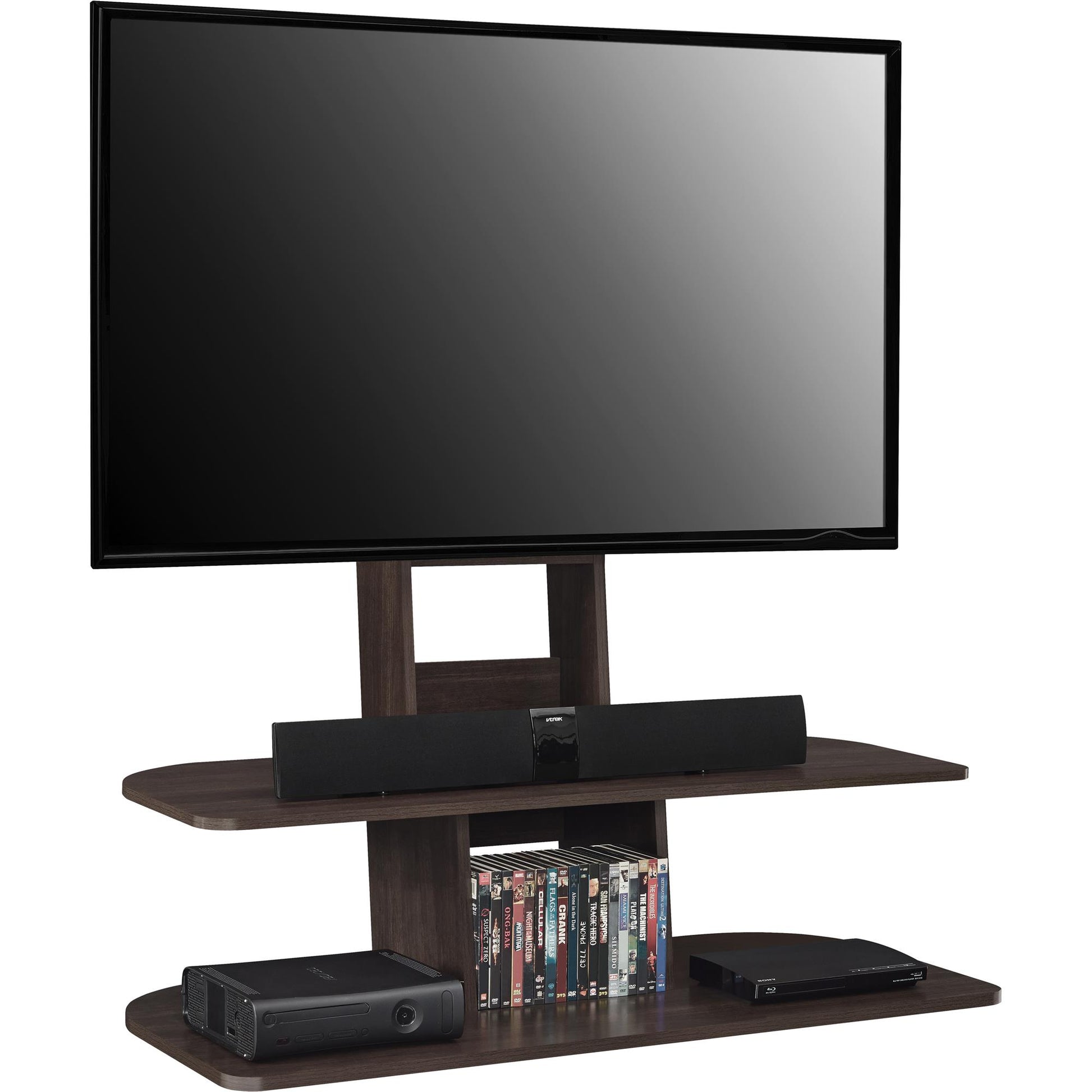 Galaxy Modern TV Stand with Mount for TVs up to 65 Inch - Espresso
