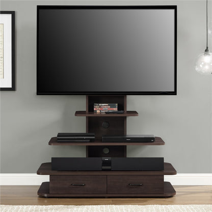 Galaxy TV Stand with Mount and Drawers for TVs up to 70 Inch - Espresso