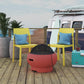 Asher 27" Wood Burning Fire Pit with Grilling Surface - Red