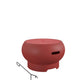 Asher 27" Wood Burning Fire Pit with Grilling Surface - Red
