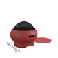 Asher 27" Wood Burning Fire Pit with Grilling Surface - Red