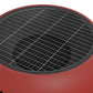Asher 27" Wood Burning Fire Pit with Grilling Surface - Red