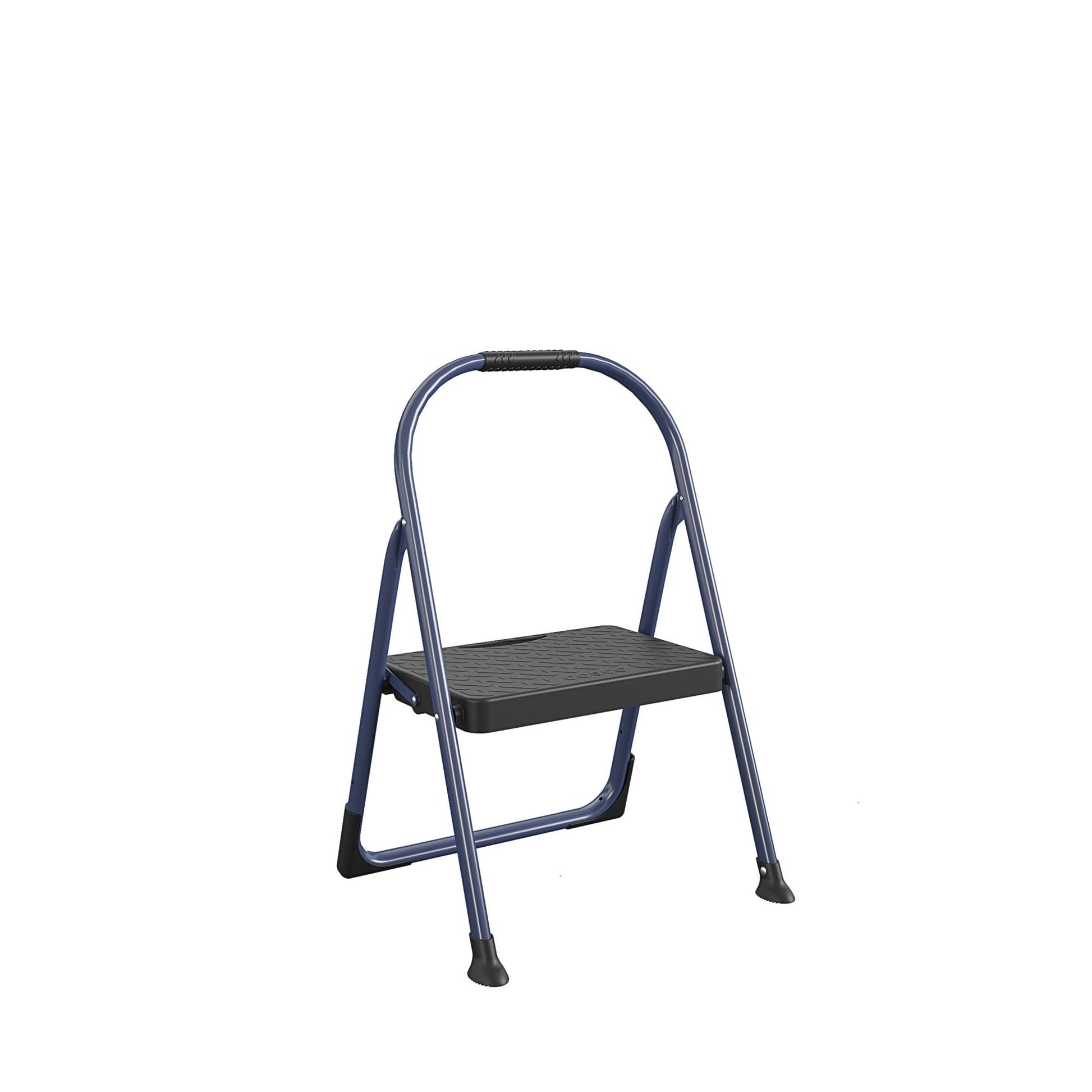 Multi-Step Folding Step Stool with 225 lb Weight Capacity - Navy - 1 Step 