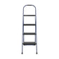 Multi-Step Folding Step Stool with 225 lb Weight Capacity - Navy - 3 Step with Tray