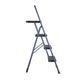 Multi-Step Folding Step Stool with 225 lb Weight Capacity - Navy - 3 Step with Tray