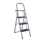 Multi-Step Folding Step Stool with 225 lb Weight Capacity - Navy - 3 Step with Tray